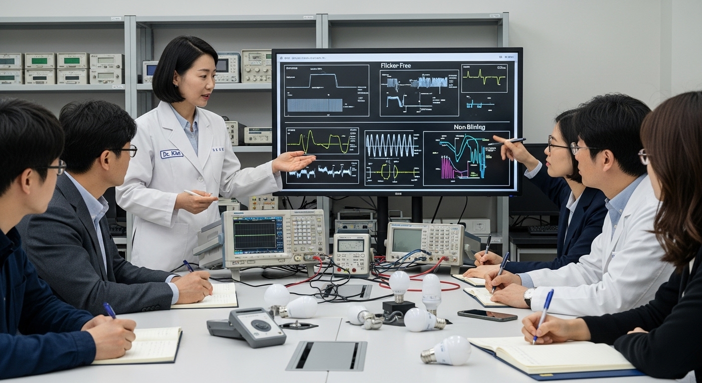 LED 플리커프리 vs 논블링킹 완벽 비교: 눈 피로 없는 조명의 비밀